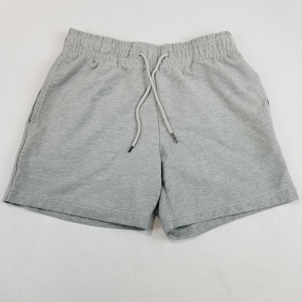 Bearbottom Shorts Mens Medium Gray Sweat Elastic Waist Stretch Casual Pockets